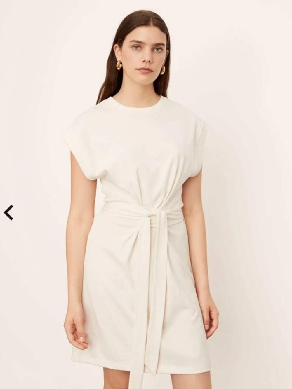 Vince NWT Tie‎ Waist Dress T-shirt Dress in Cream